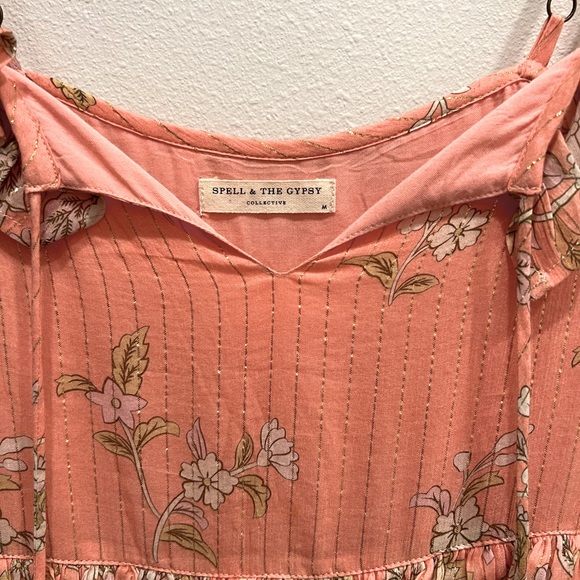 Spell & The Gypsy Hendrix Strappy Maxi Dress, Dusty Pink, M - Picture 8 of 10